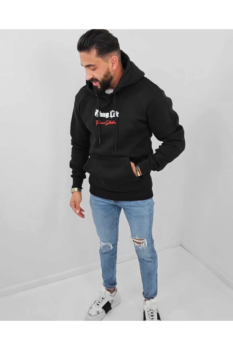 2pac Thug Life Hoodie Zwart - PP Fashion