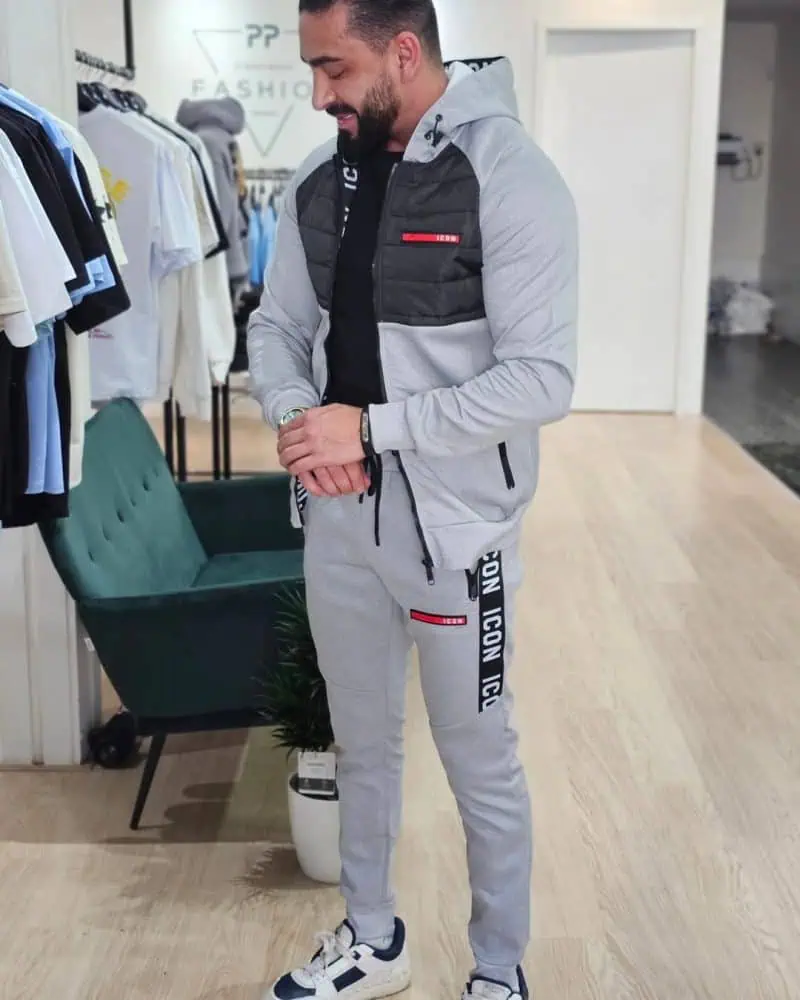 Icon2 Trainingspak Joggingpak Grijs 7882