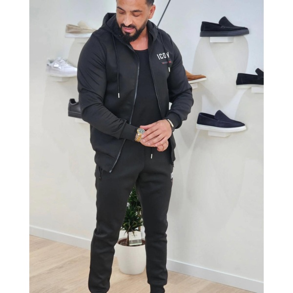 ANOTWENER 2-Delig Casual Trainingspak Heren - Hoodie Met Rits + Joggingbroek