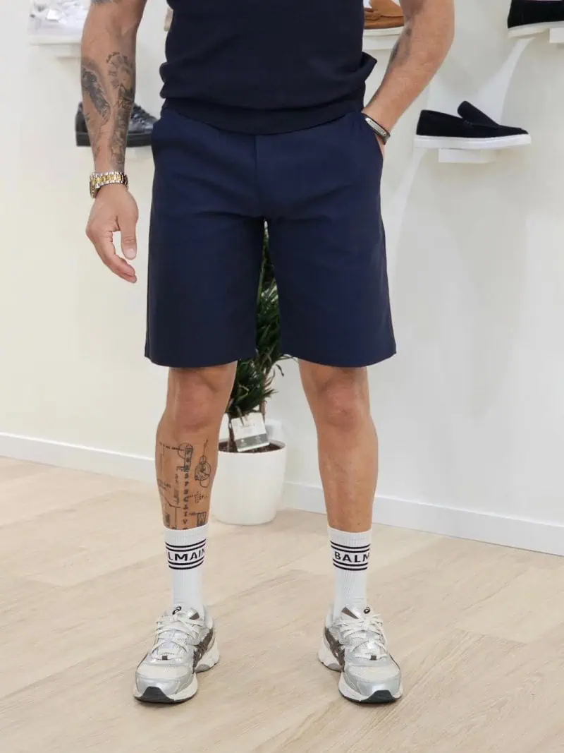 Chino Korte Broek Donker Blauw 10439