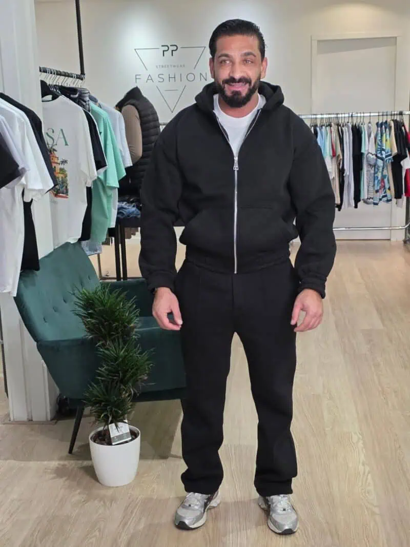 Oversized Trainingspak Joggingpak Zwart 181