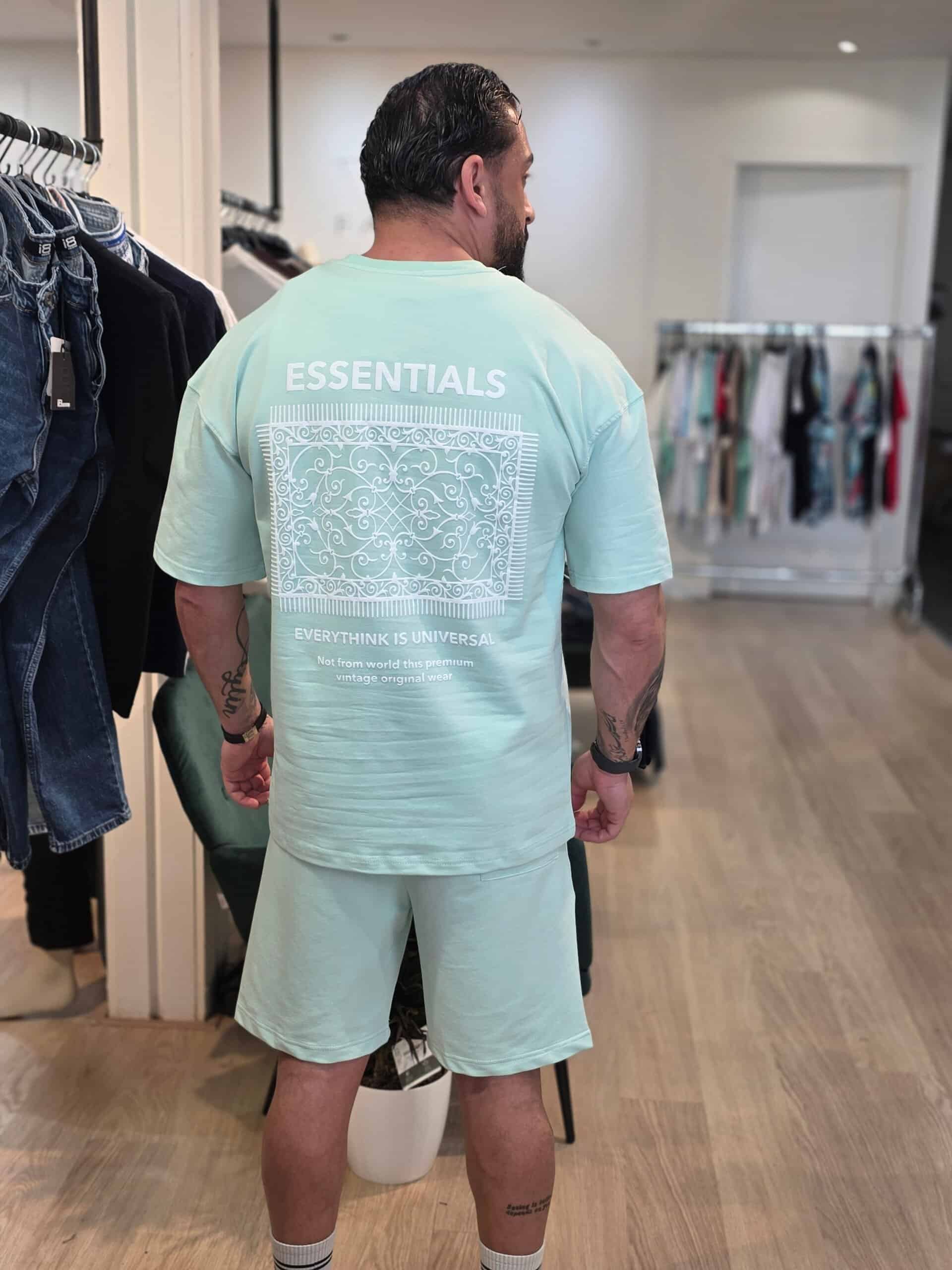 Essentials Oversized Zomerset Mint Groen