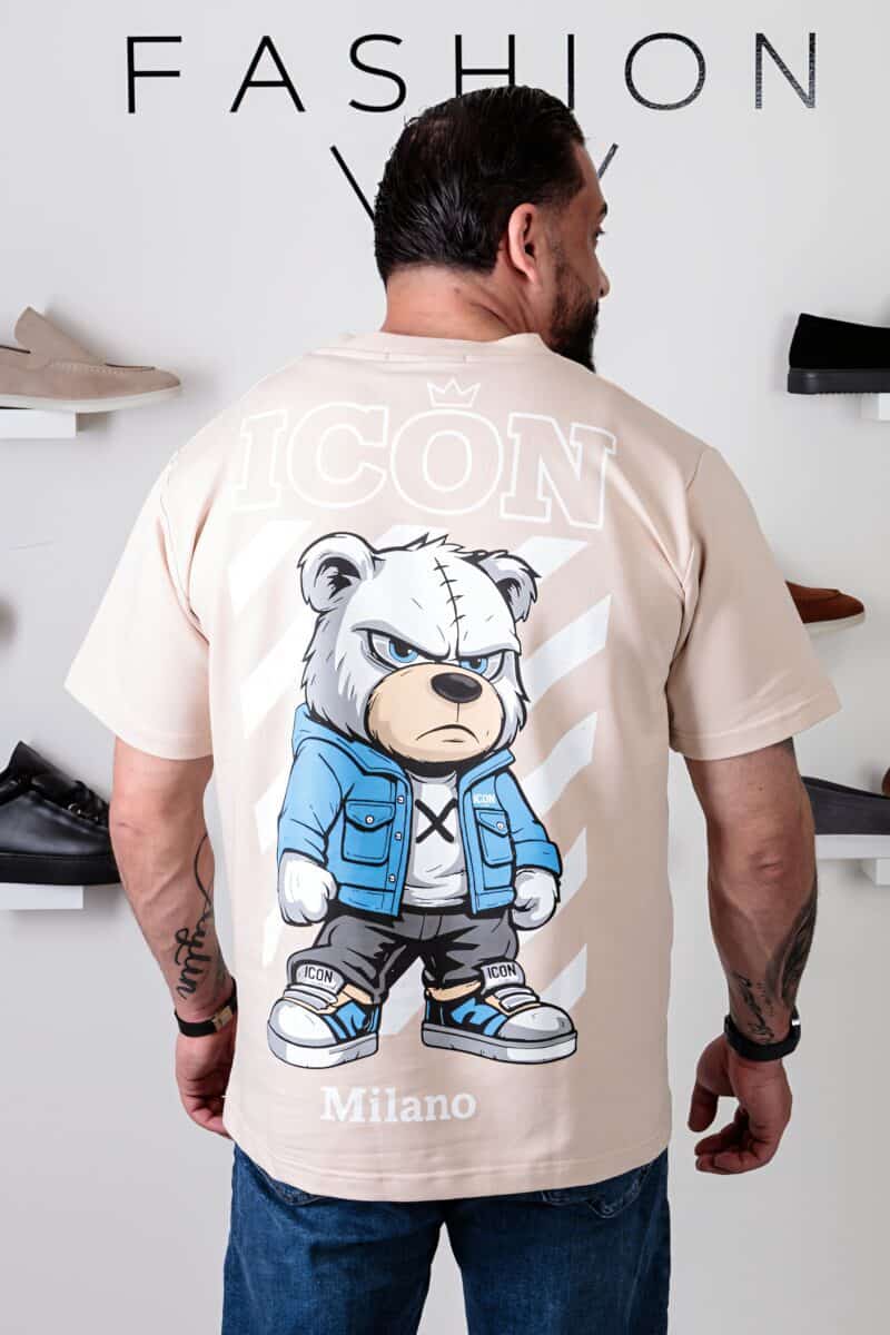 Icon Beer Oversized T-shirt Beige 125