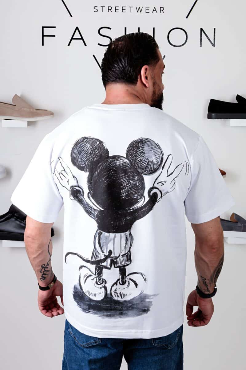 Mickey Mouse Oversized T-shirt Wit 104