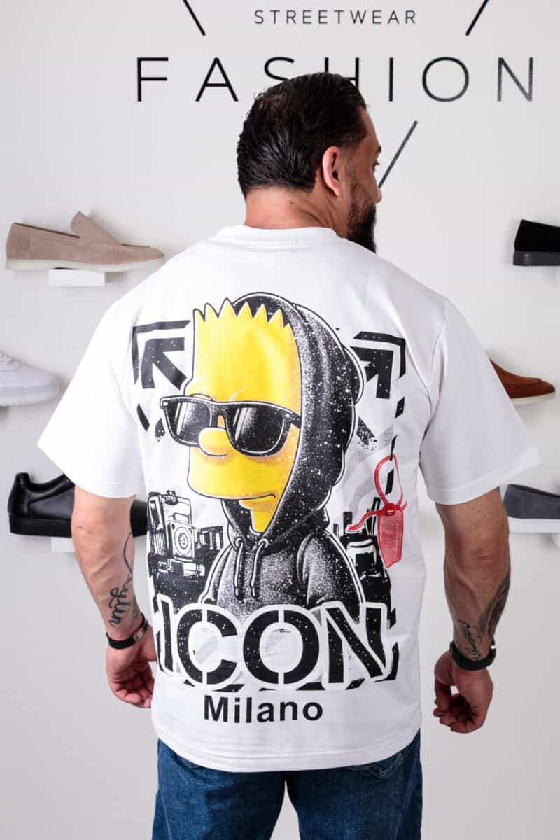Bart Simpson Oversized T-shirt Wit 127