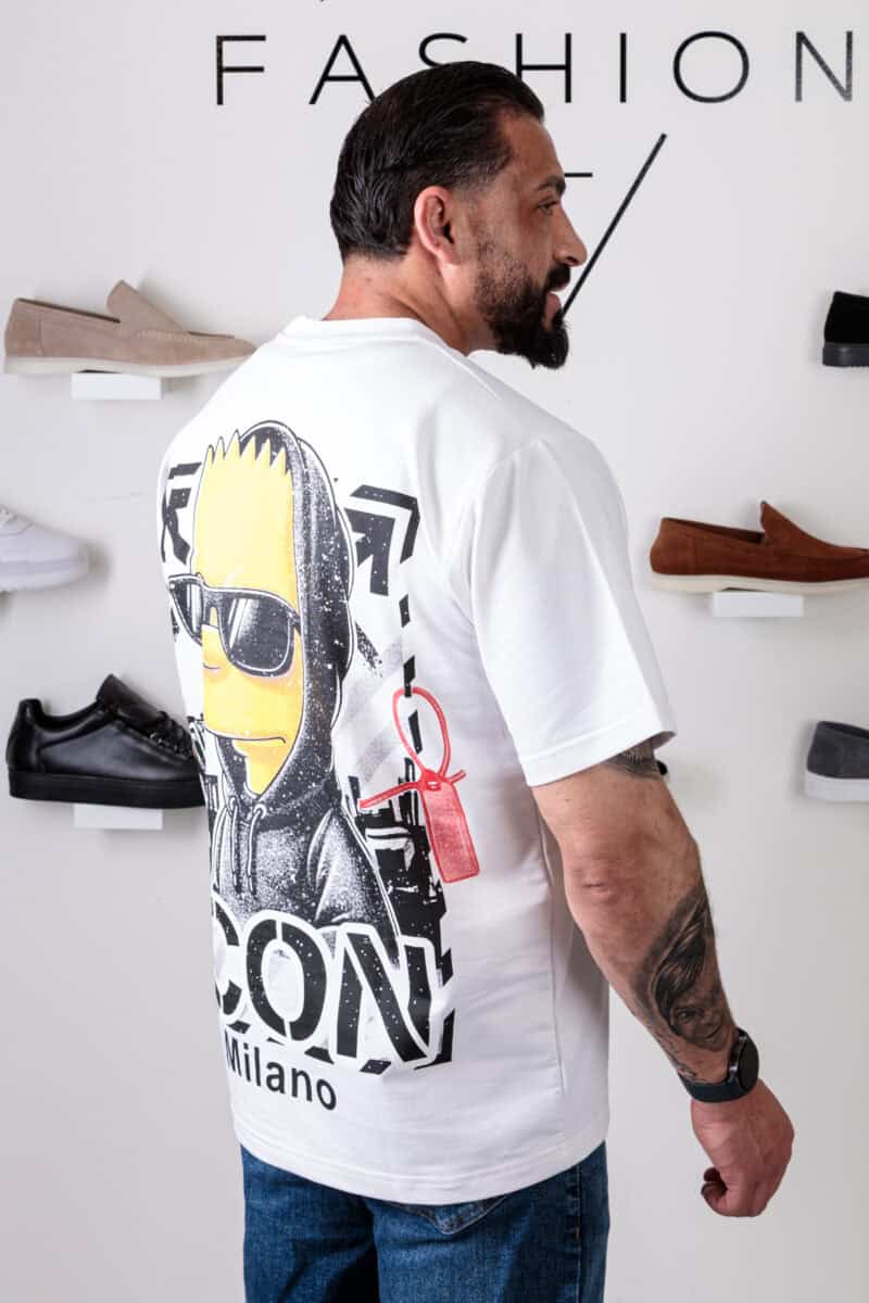 Bart Simpson Oversized T-shirt Wit 127