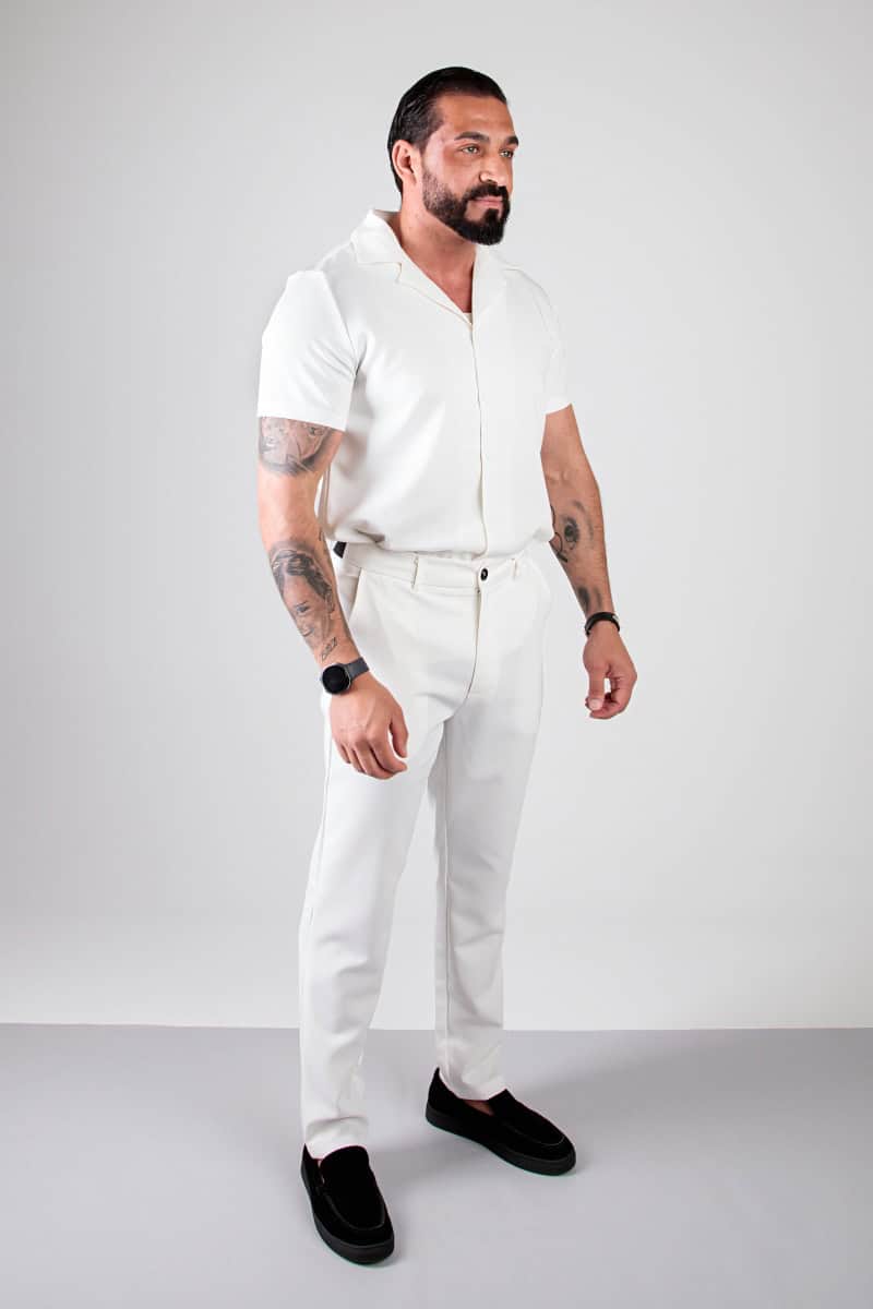 2 Delige set shirt + broek Wit F16