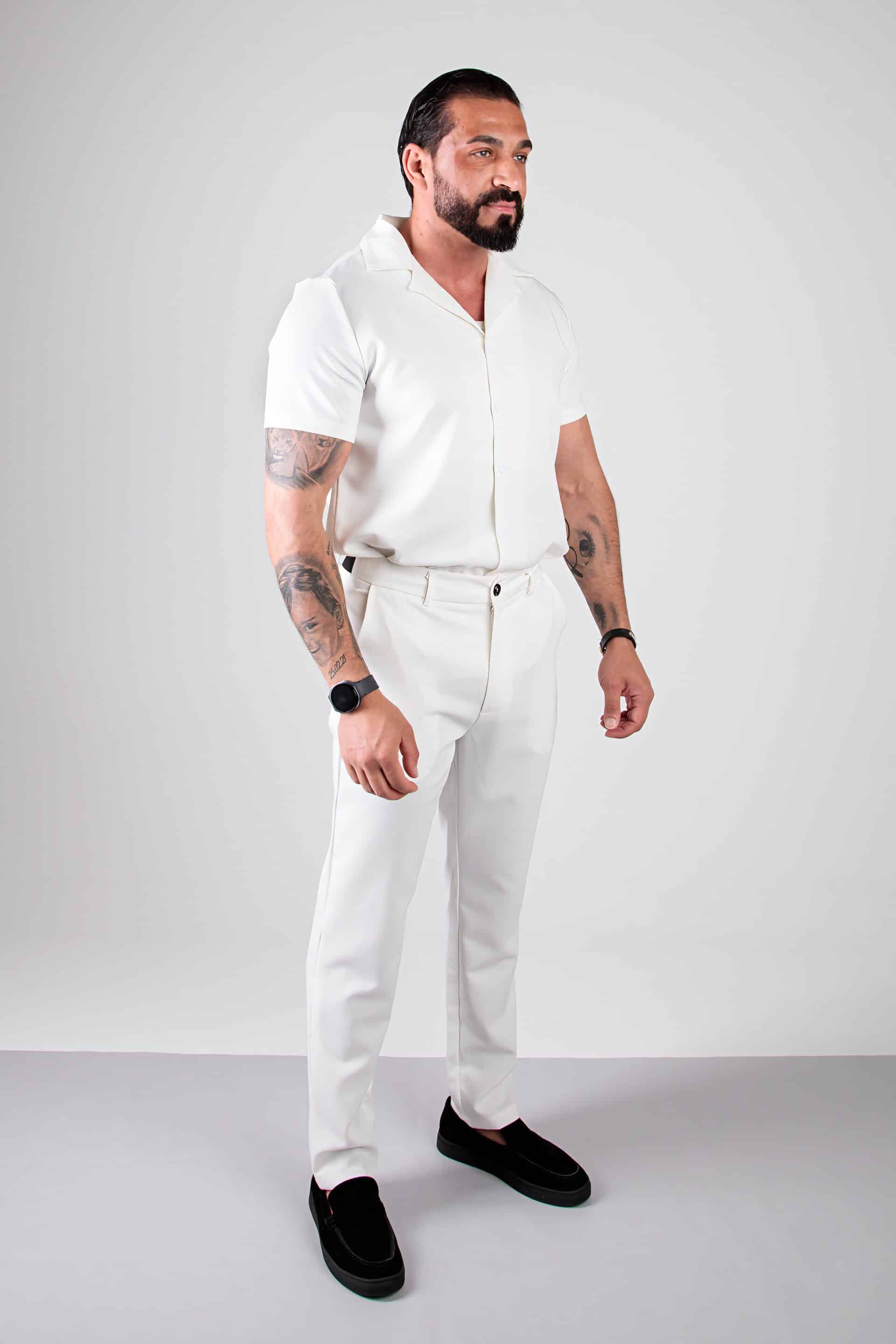 2 Delige set shirt + broek Wit F16