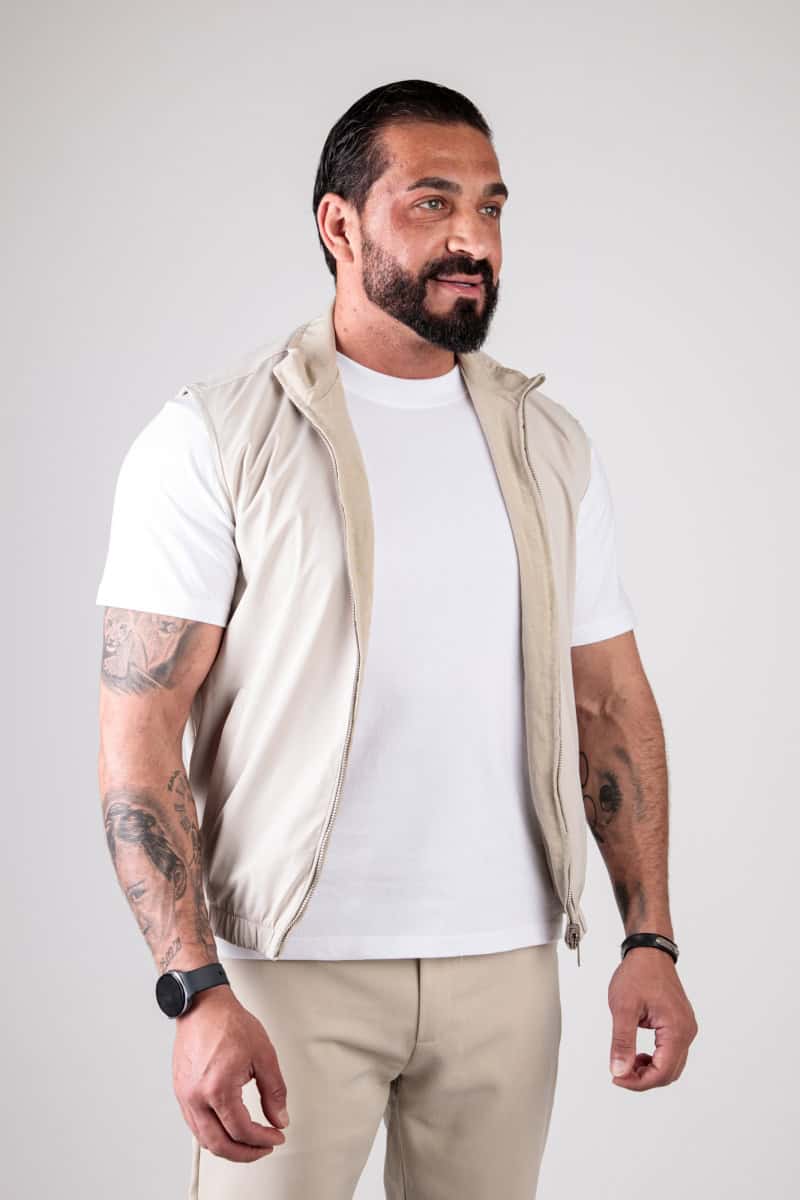 Dubbelzijdig Bodywarmer Beige 68