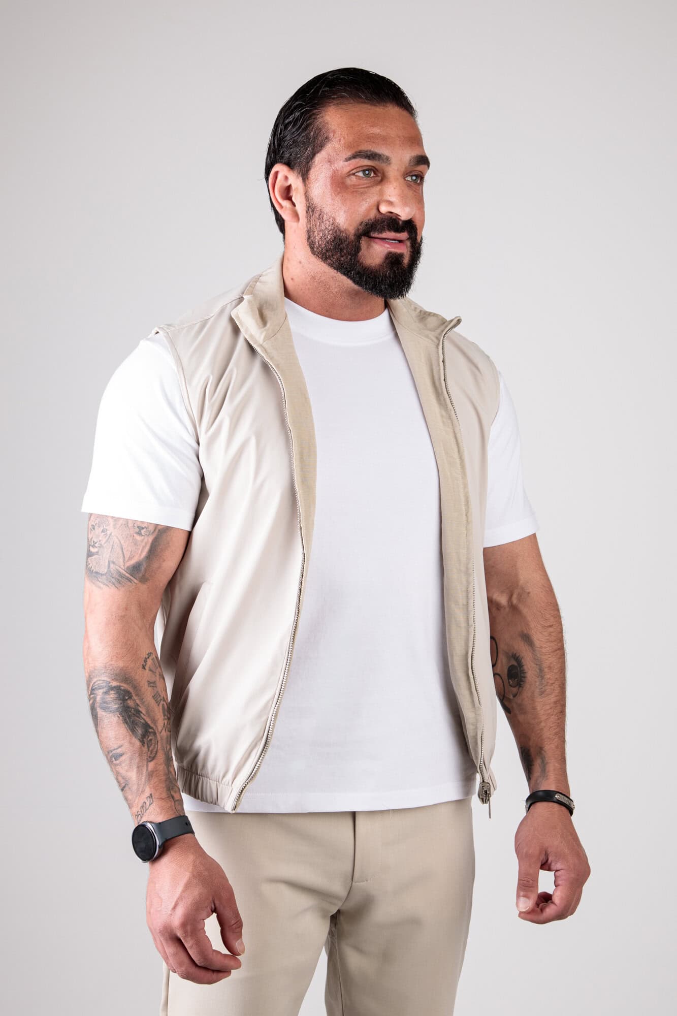 Dubbelzijdig Bodywarmer Beige 68