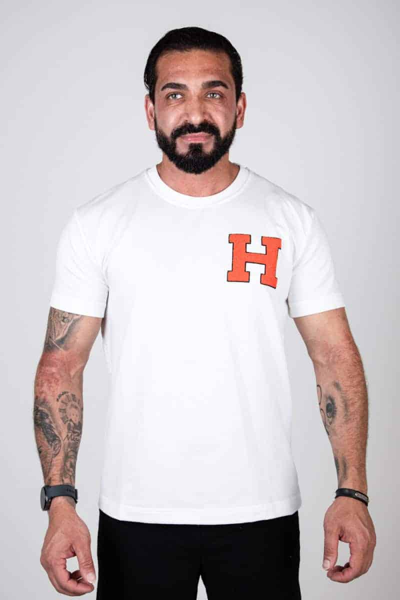 Heritage H t-shirt Wit 5102