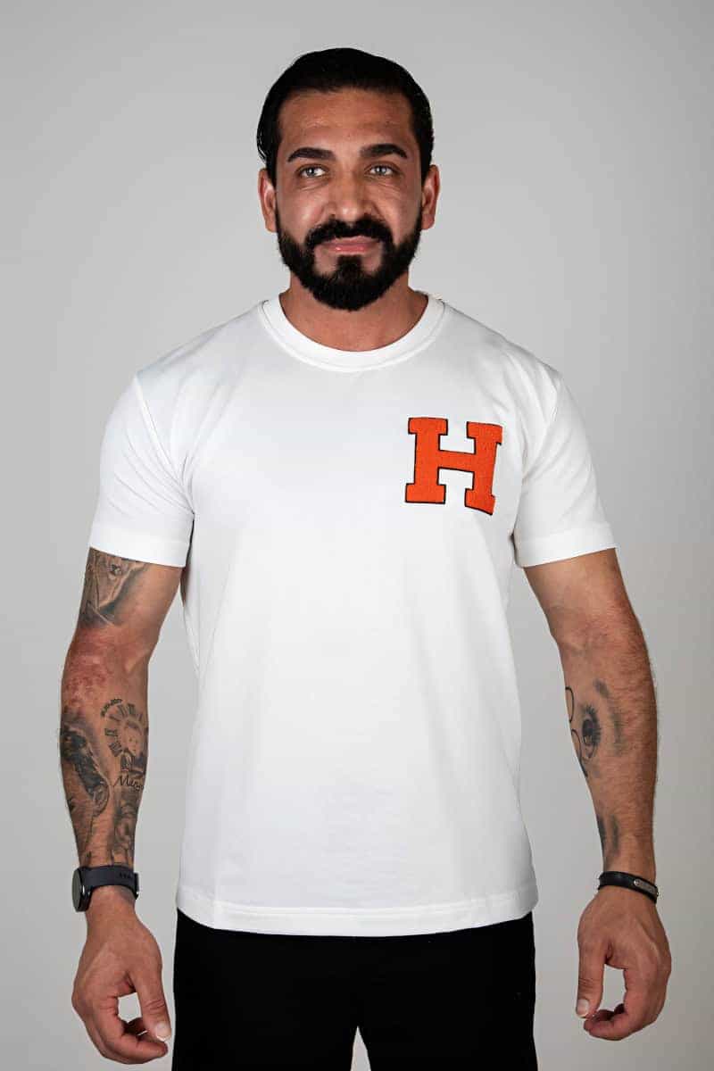 Heritage H t-shirt Wit 5102