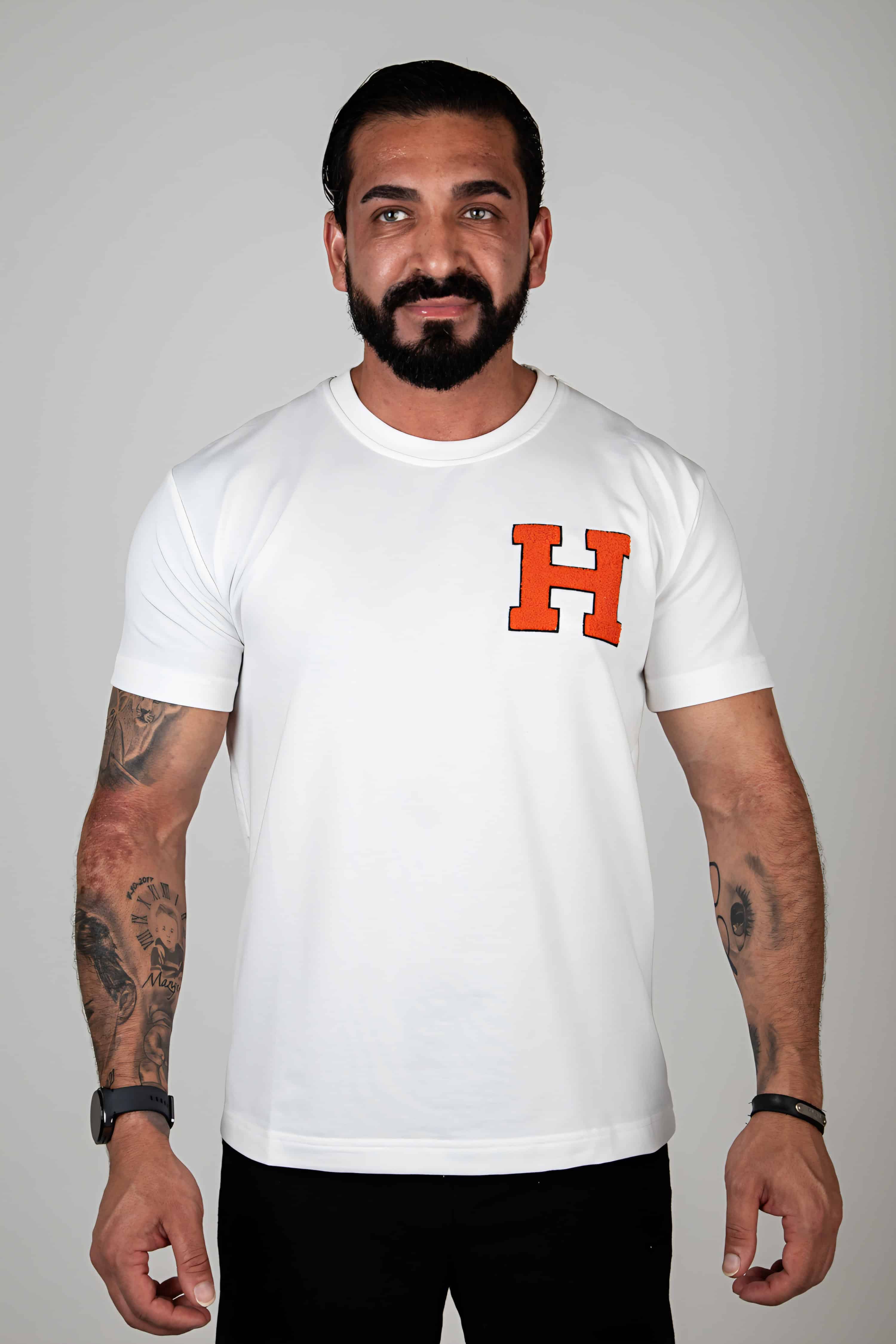 Heritage H t-shirt Wit 5102