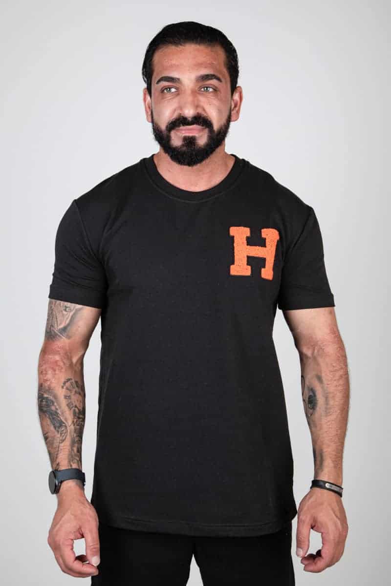 Heritage H t-shirt Zwart 5102