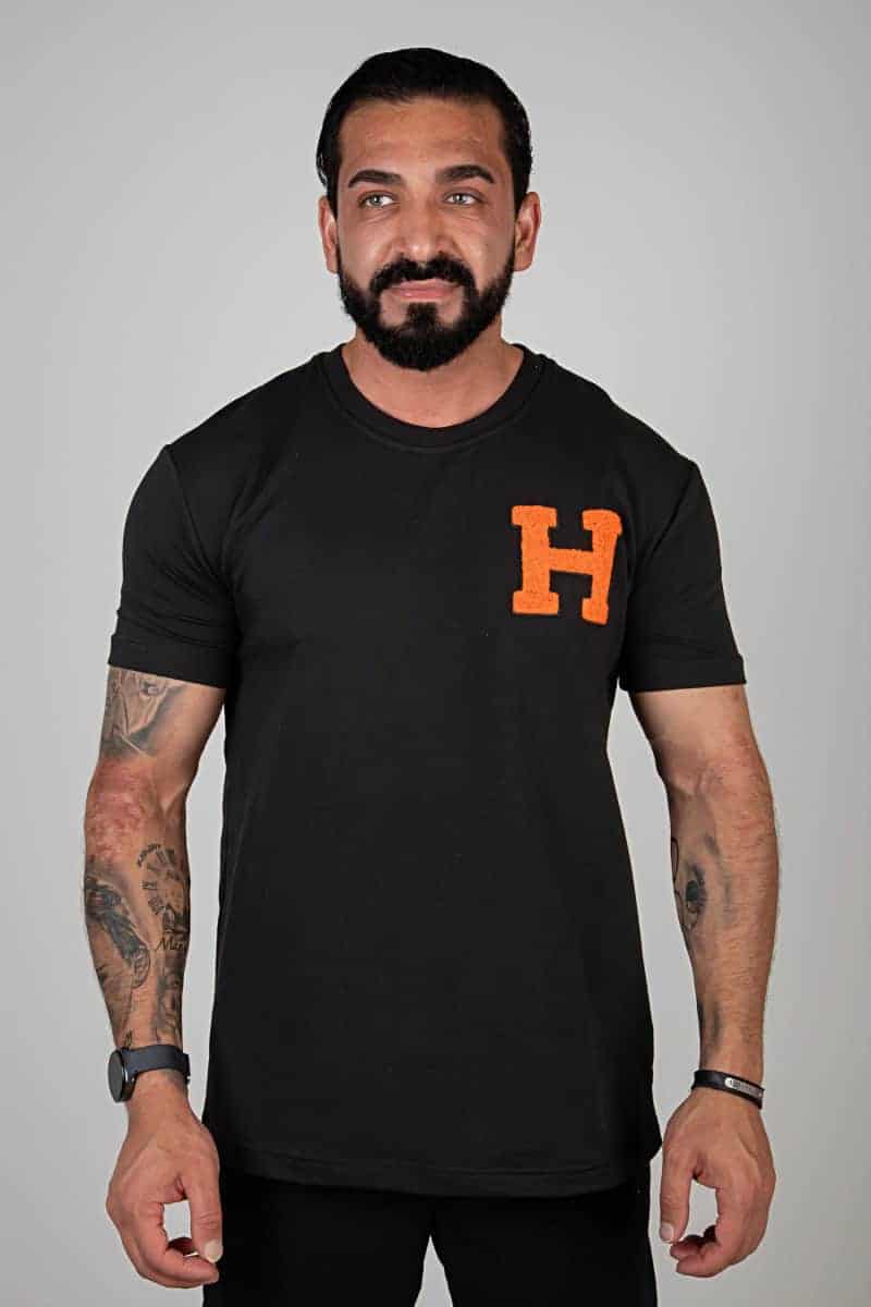 Heritage H t-shirt Zwart 5102