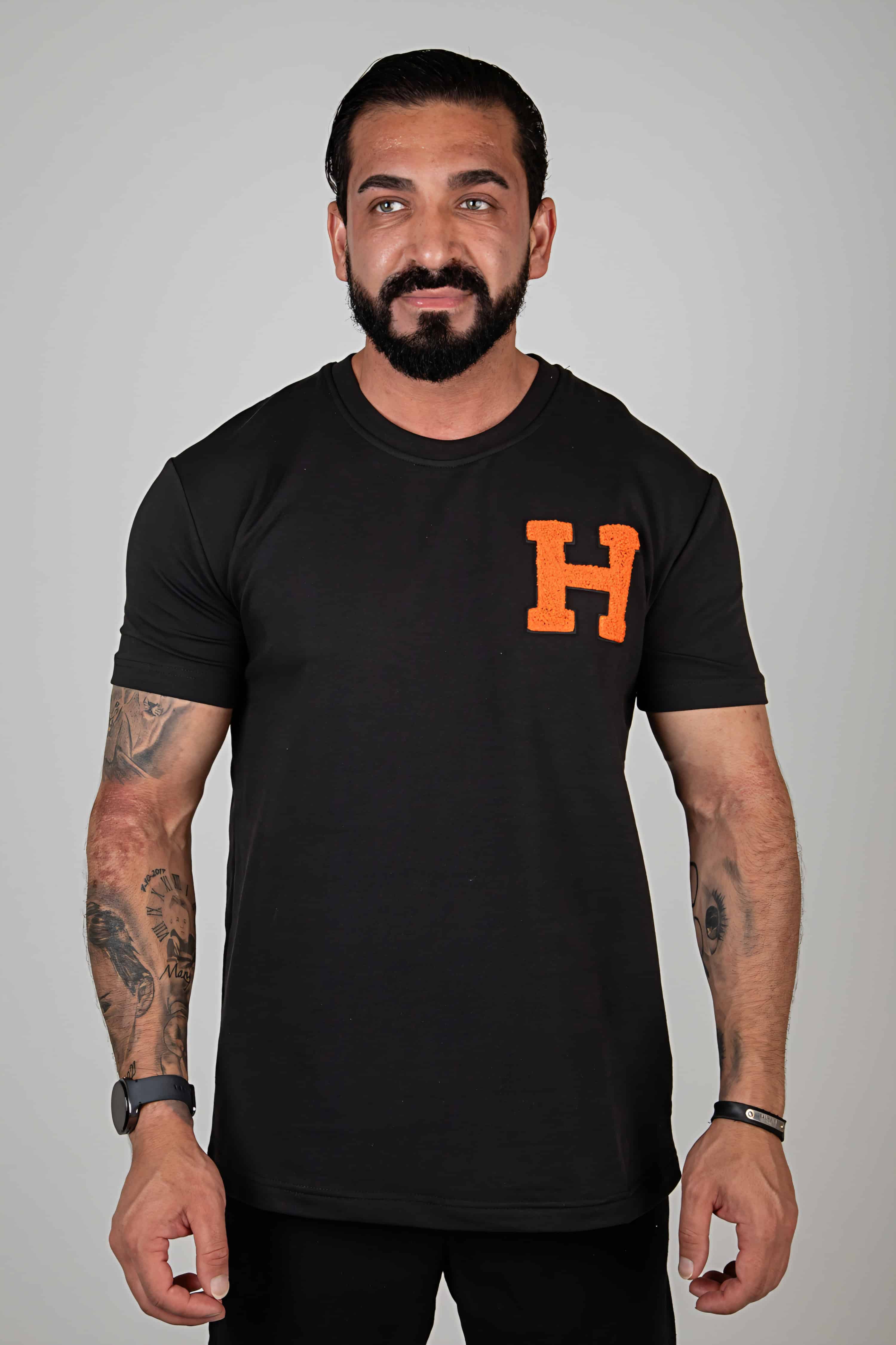 Heritage H t-shirt Zwart 5102