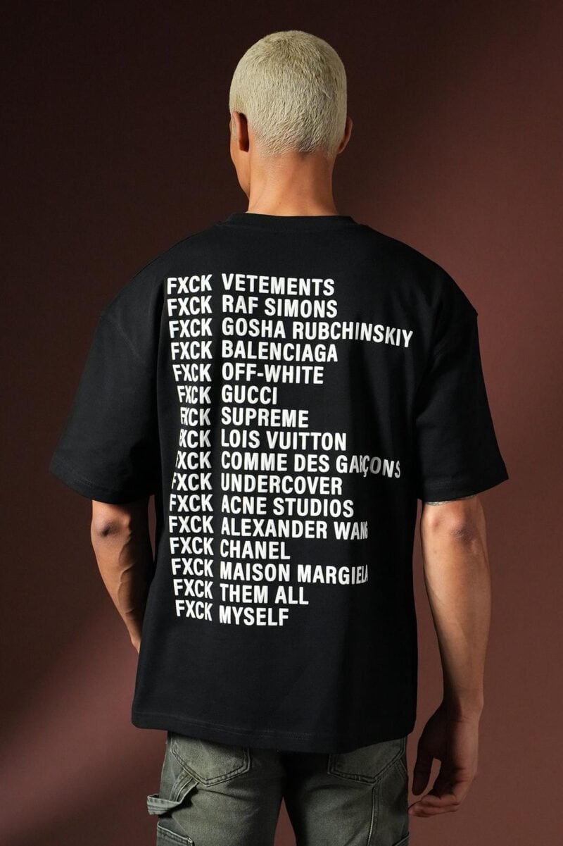 FXCK Oversized T-shirt Zwart 034