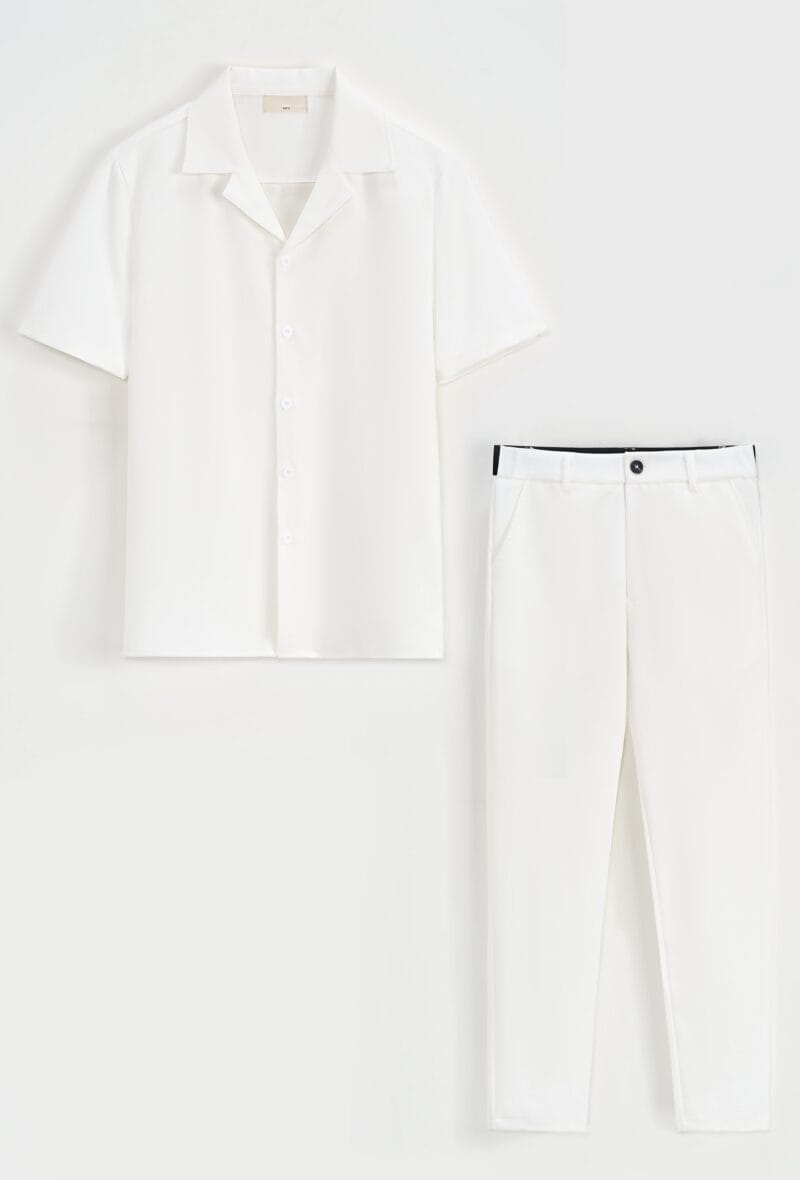 2 Delige set shirt + broek Wit F16