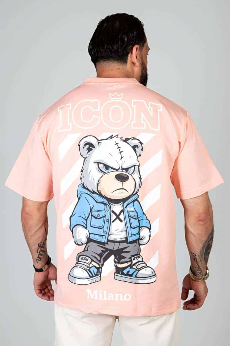 Icon Beer Oversized T-shirt Zalm 125