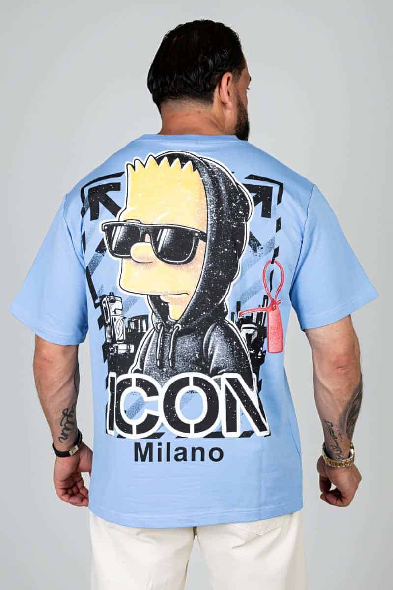 Bart Simpson Oversized T-shirt Baby Blauw 127