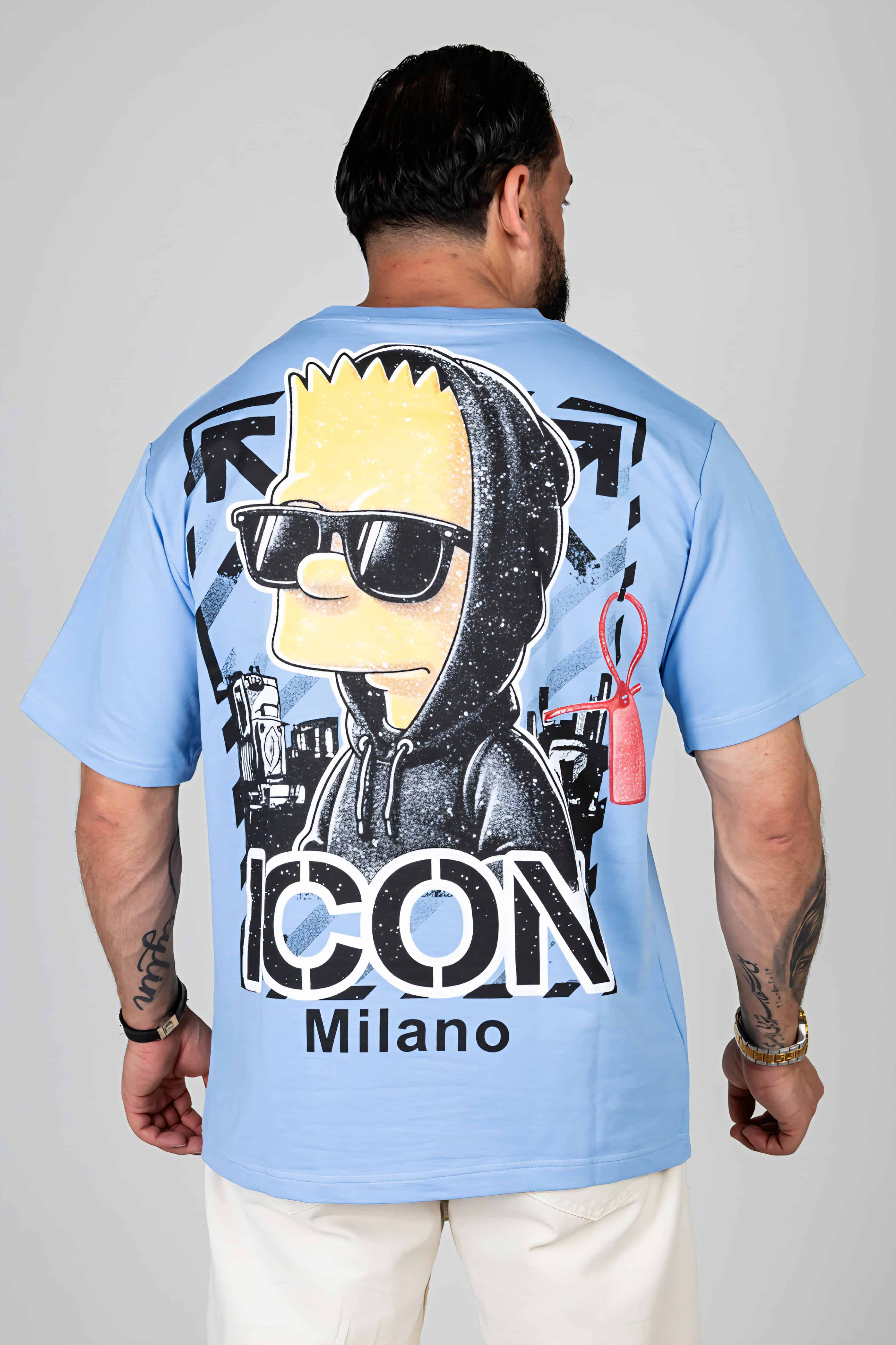Bart Simpson Oversized T-shirt Baby Blauw 127