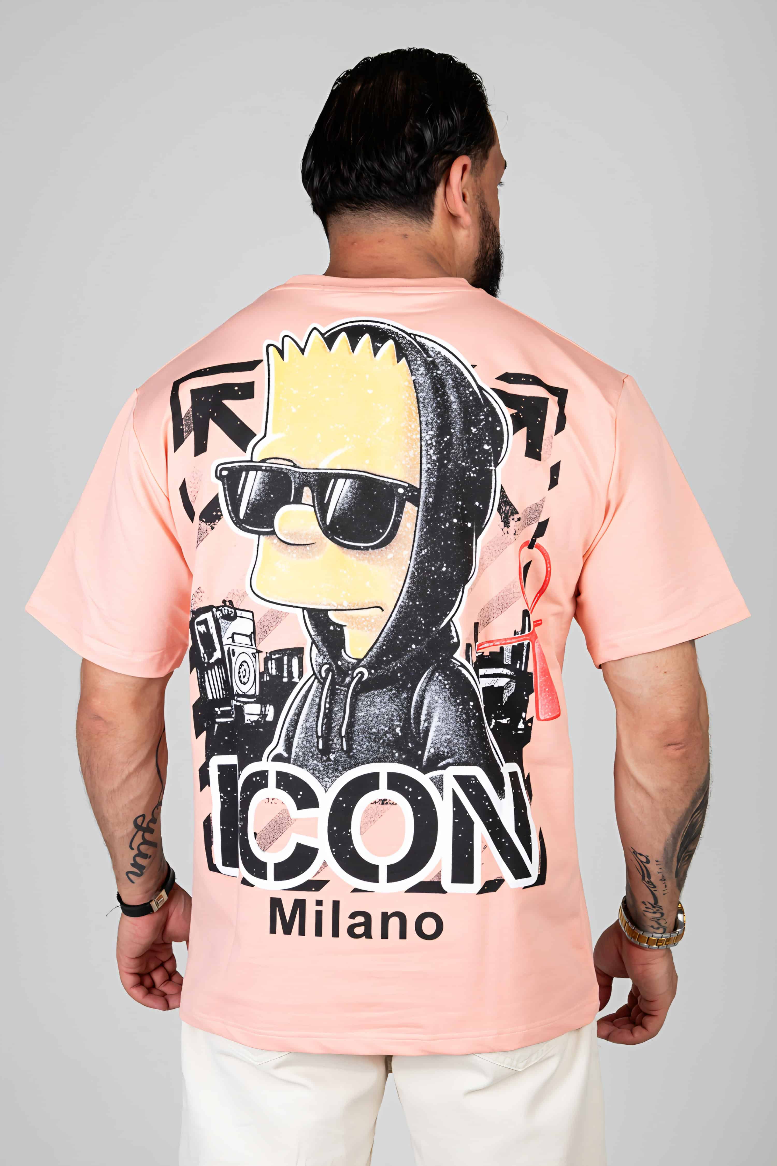 Bart Simpson Oversized T-shirt Zalm 127