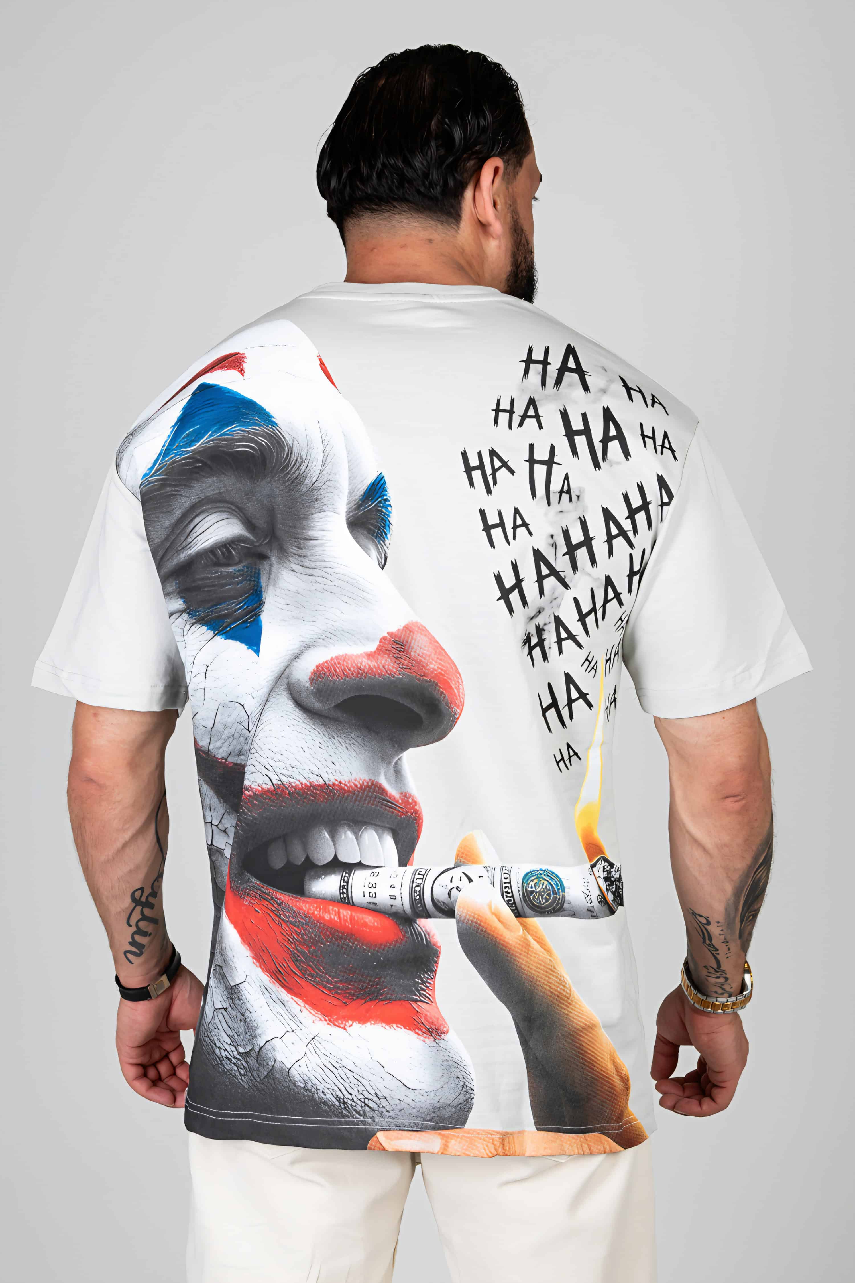 Joker Oversized T-shirt Licht Grijs 273