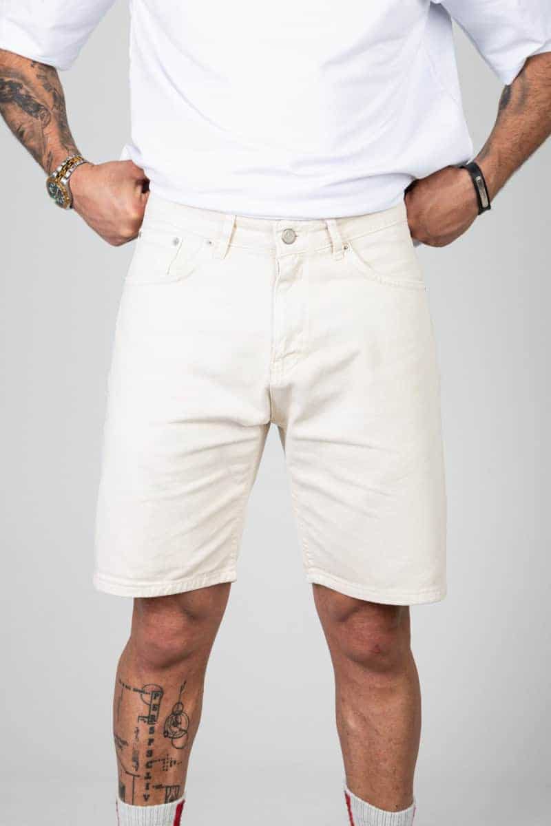 Denim short Beige 397