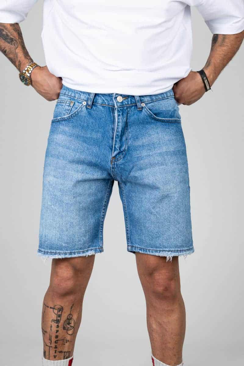 Denim short Blauw 397