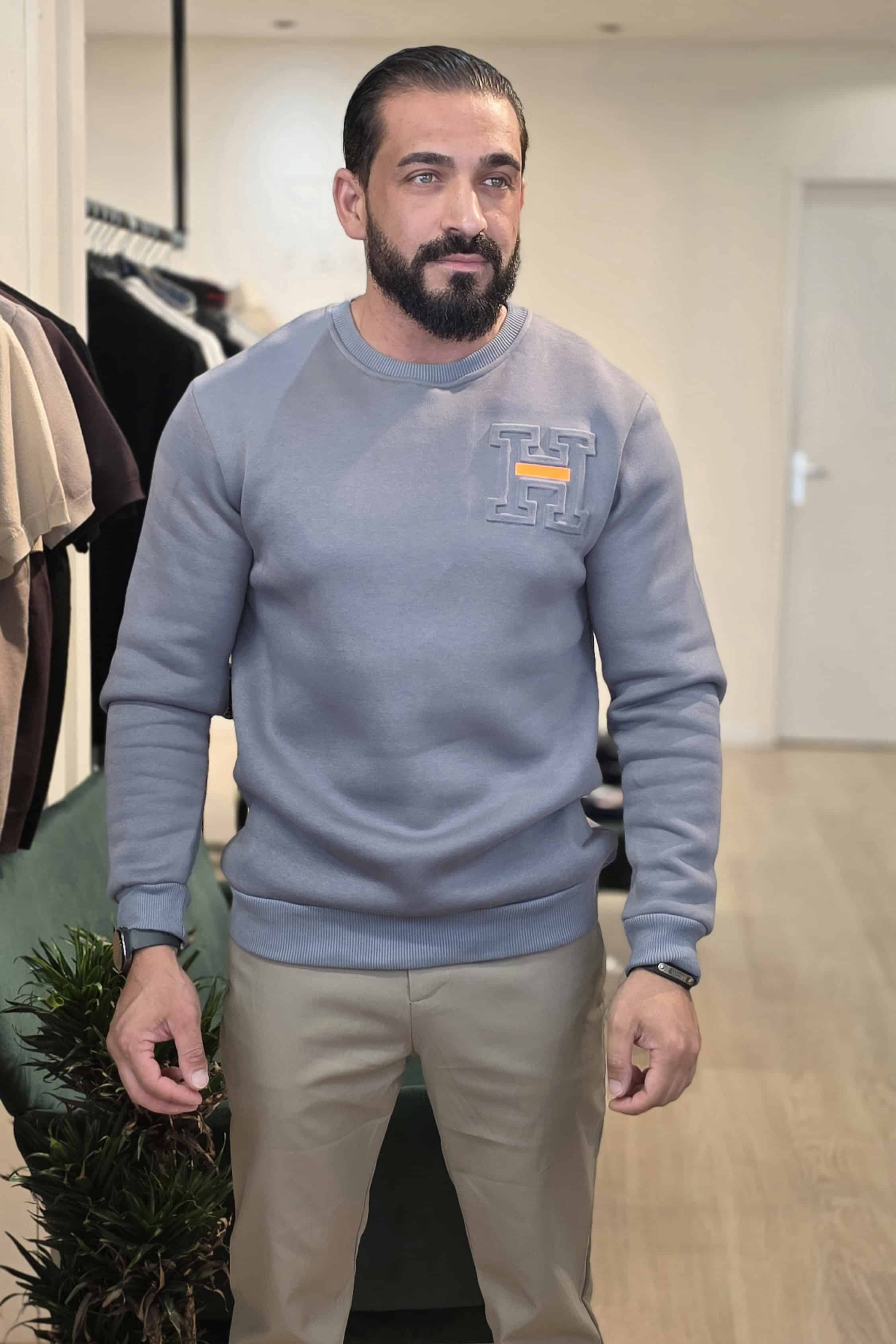 H Signature Sweater Grijs 1452