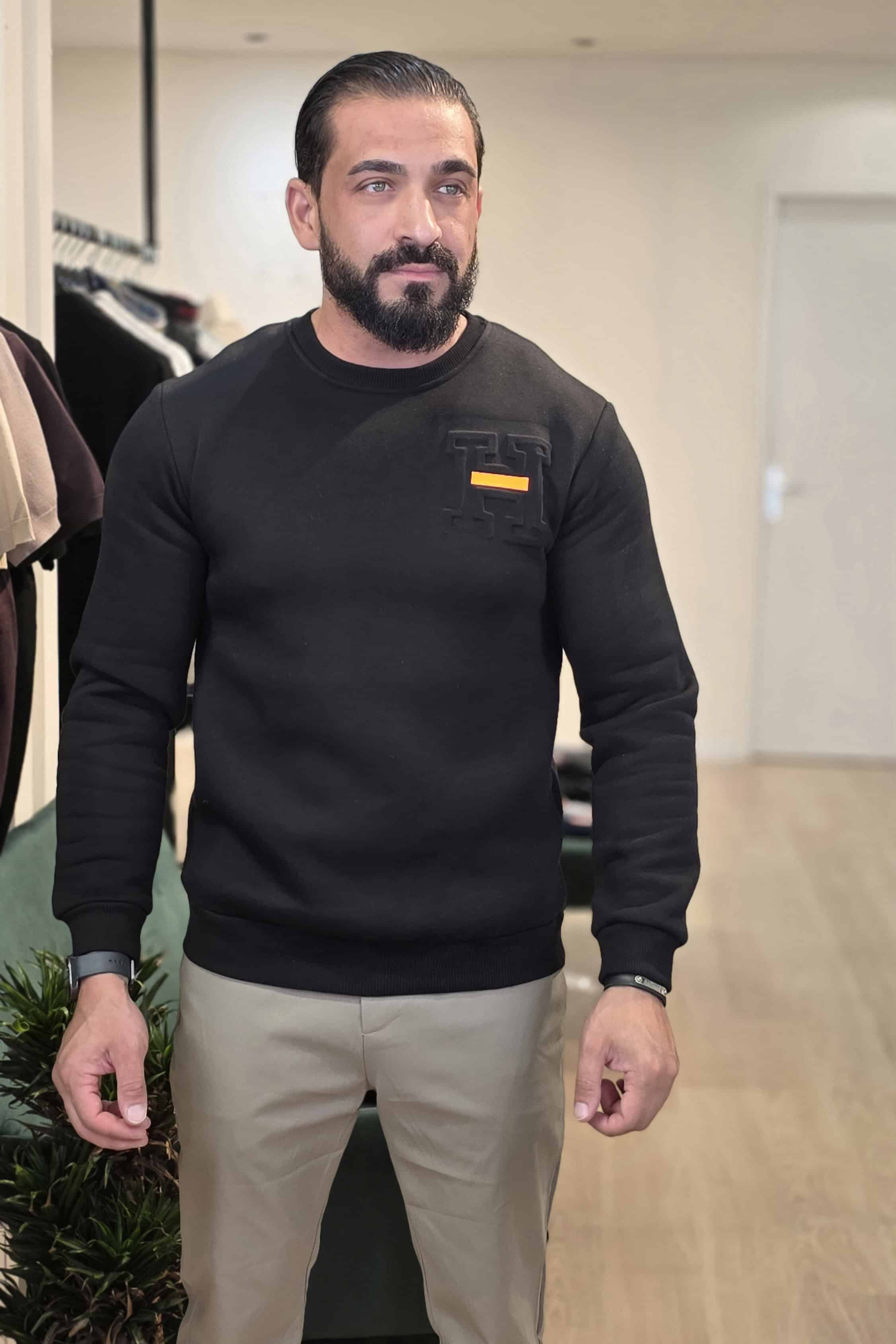 H Signature Sweater Zwart 1452