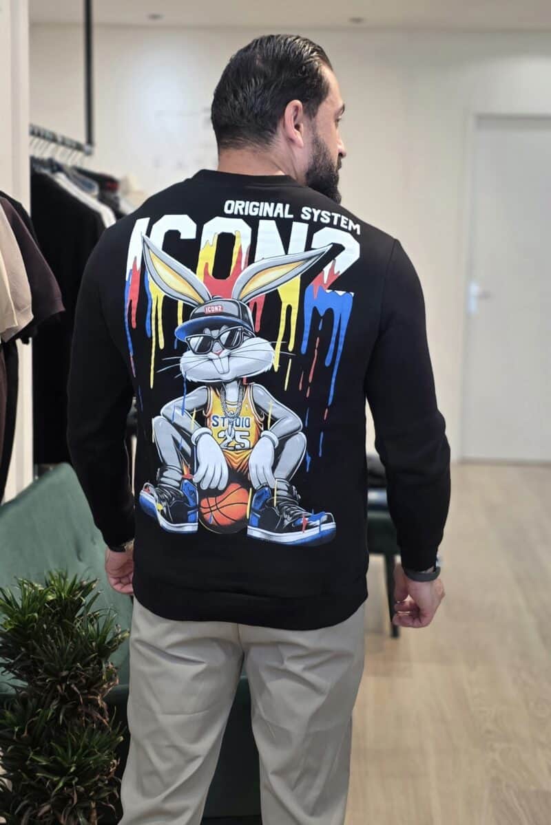 Icon2 Bunny  Sweater Zwart 1424
