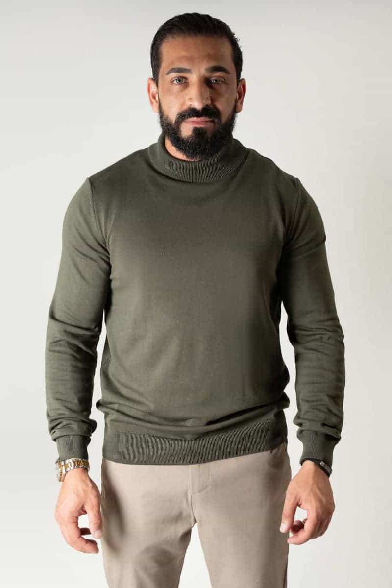 Halve Coltrui met Lange Mouwen Khaki 26