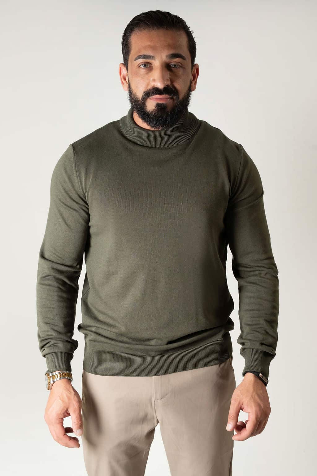 Halve Coltrui met Lange Mouwen Khaki 26