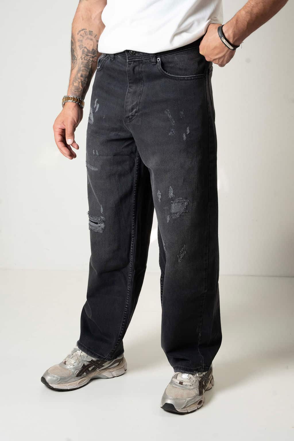 Baggy Jeans Distressed Wide Leg 373