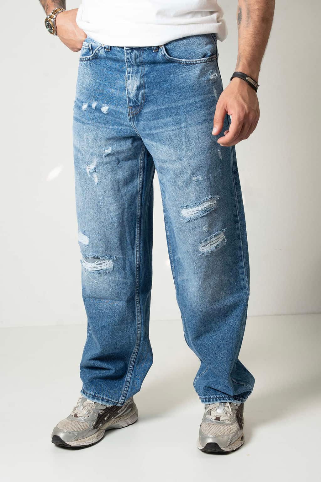 Baggy Jeans Distressed Wide Leg 371