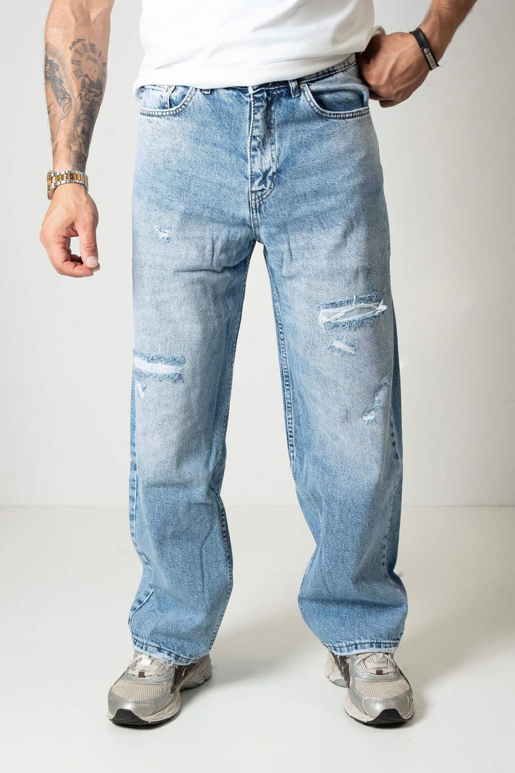 Baggy Jeans Distressed Wide Leg 368