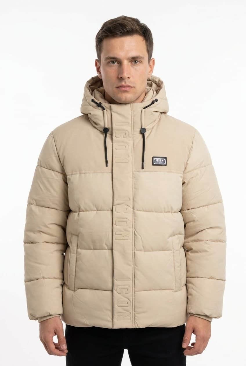Icon Puffer Jas Beige 2614