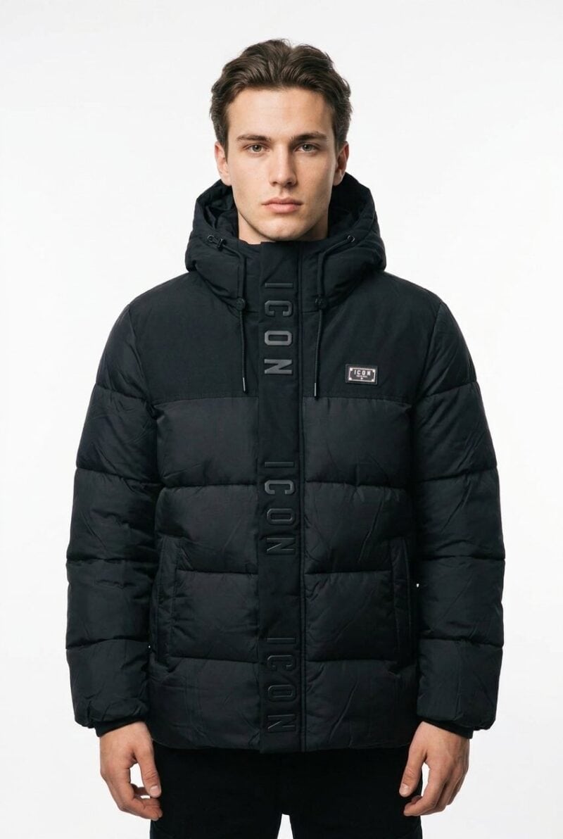 Icon Puffer Jas Zwart 2614